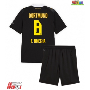 Borussia Dortmund Felix Nmecha #8 Segunda Equipación Niños 2026-27 Manga Corta (+ Pantalones cortos)